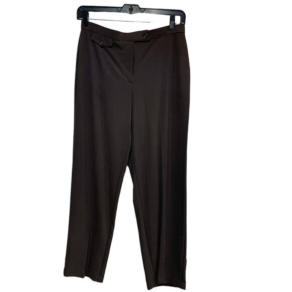 New JM Collection 12 Magic Pant Slimming Career Chocolate Brown Washable Pants - Picture 1 of 4